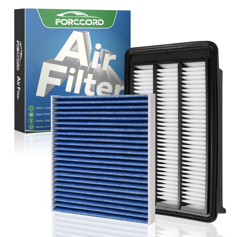 Forccord Cabin Air Filter and Engine Air Filter Fit for Honda CR-V CRV 1.5L (Gas) 2017 2018 2019 2020 2021 2022 Activated Carbon Cabin Filter Replacement CA12050 CF11182 Car Accessories - Image 1