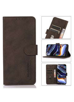 HuHa Case Cover For OPPO Find X7 Pro / Find X7 Ultra KHAZNEH Matte Texture Leather Phone Case Brown 