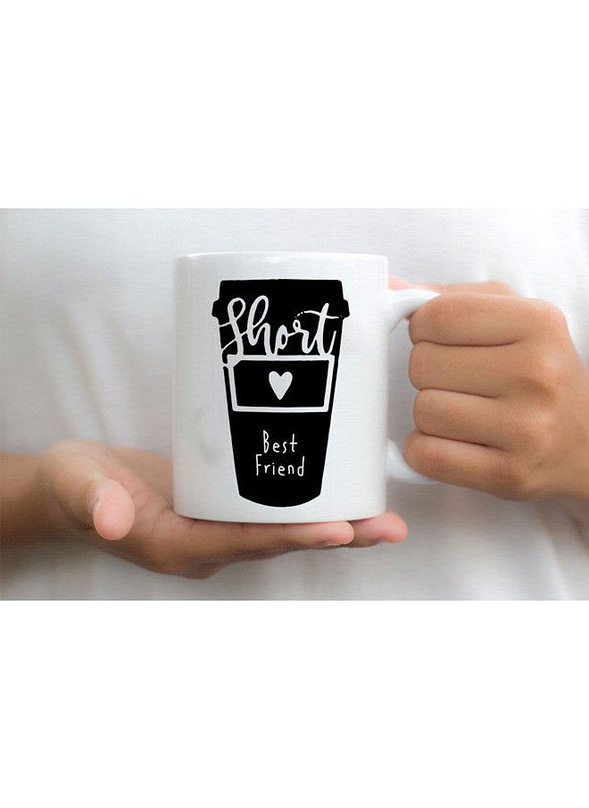 Giftmate Giftmate Short Best Friend Printed Ceramic Tea and Coffee Mug 320ml  - Image 2