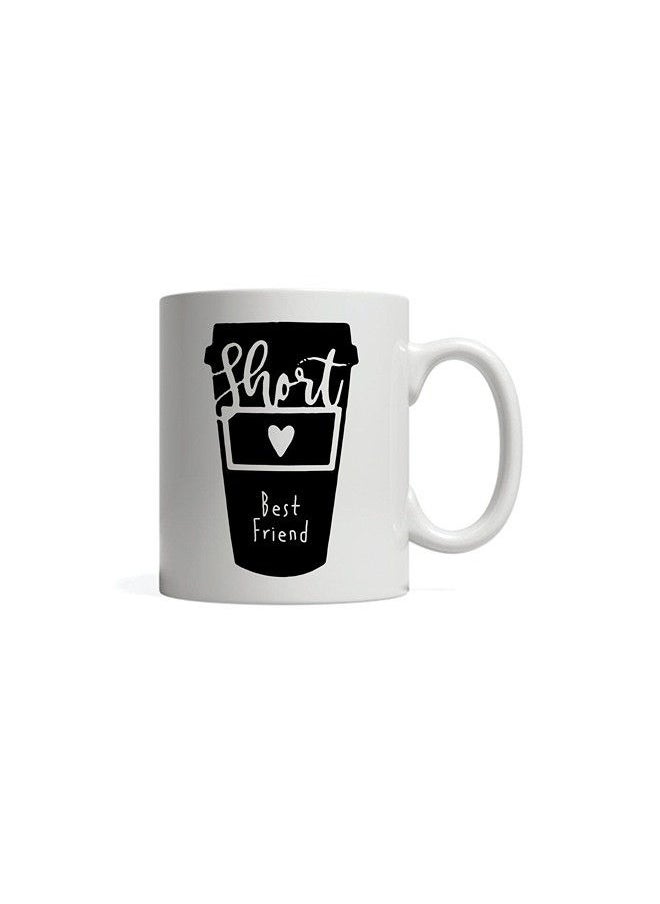Giftmate Giftmate Short Best Friend Printed Ceramic Tea and Coffee Mug 320ml  - Image 3
