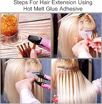 Betued 100g Hair Extension Keratin Granule Transparent Keratin Glue Pellet Granule Bead Hot Fusion Extension Glue Bead Accessory Tips for Hair Extension - Image 5