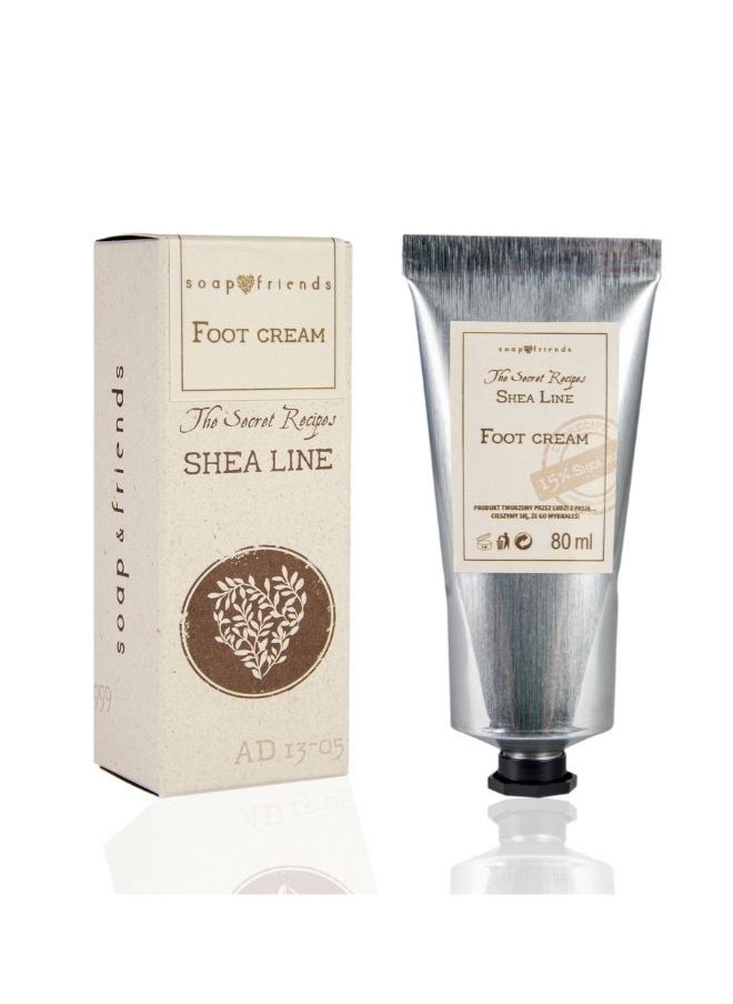Soap&Friends Soap&Friends Foot Cream 80ml – Moisturizing Repair Cream with 15% Shea Butter & Urea – Nourishing, Natural Formula for Dry Feet & Cracked Heels  - Image 1