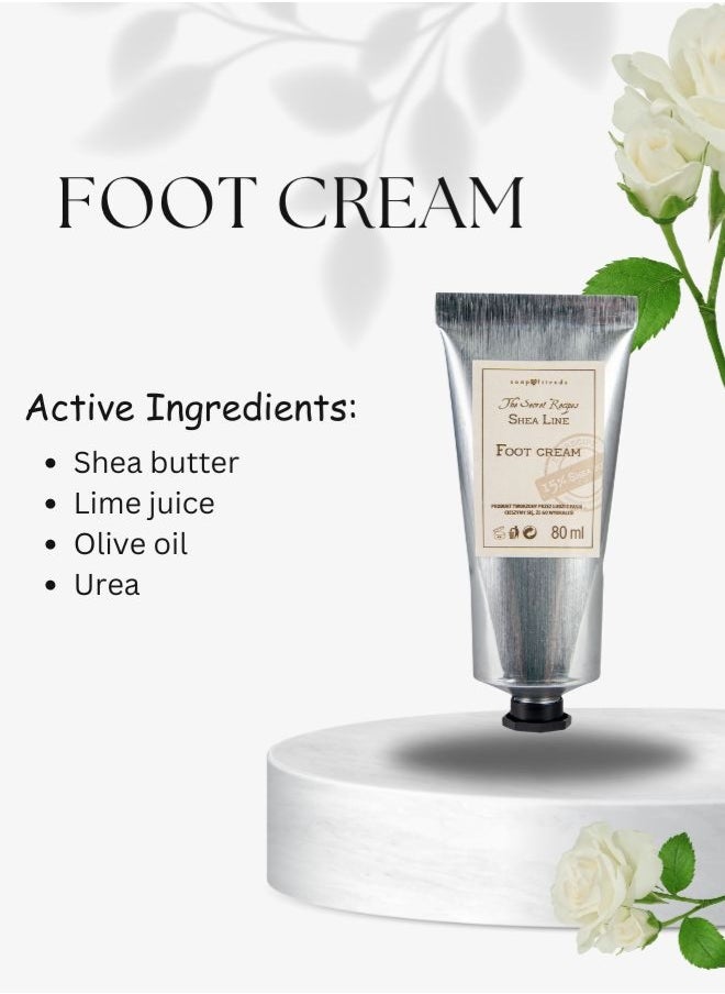 Soap&Friends Soap&Friends Foot Cream 80ml – Moisturizing Repair Cream with 15% Shea Butter & Urea – Nourishing, Natural Formula for Dry Feet & Cracked Heels  - Image 5