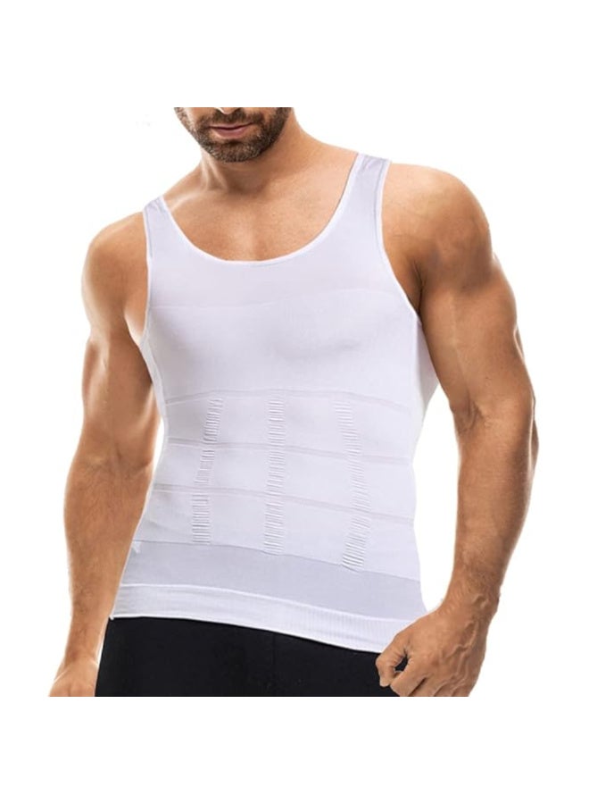 Spall Mens Slimming Body Shape Wear Corset Vest Shirt Compression Abdomen Tummy Belly Control Slim Waist  - Image 1