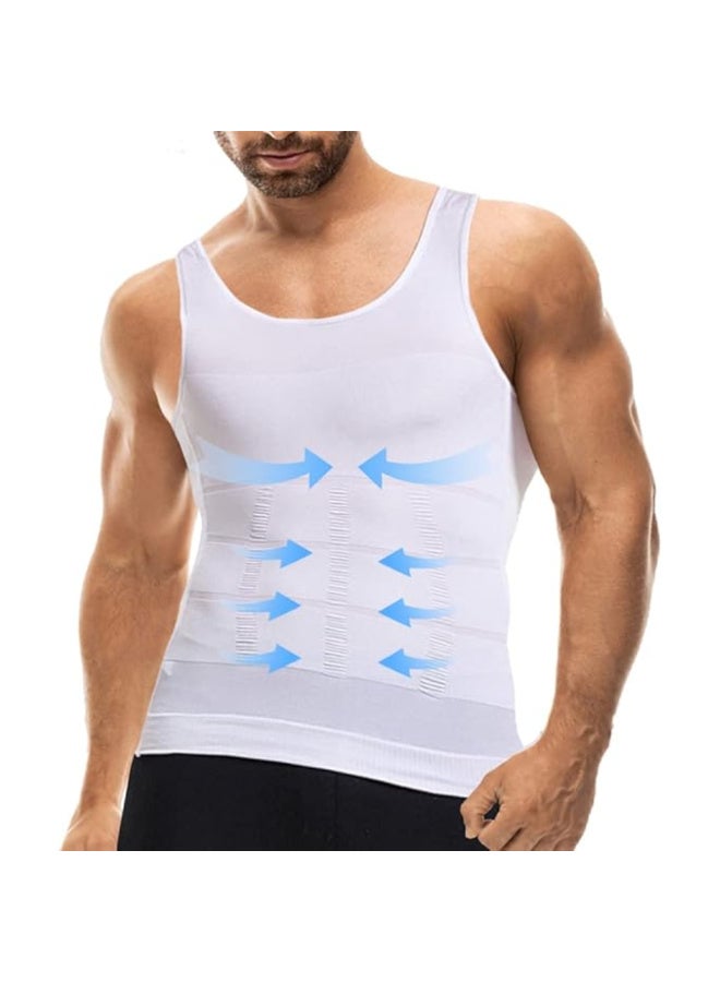 Spall Mens Slimming Body Shape Wear Corset Vest Shirt Compression Abdomen Tummy Belly Control Slim Waist  - Image 5