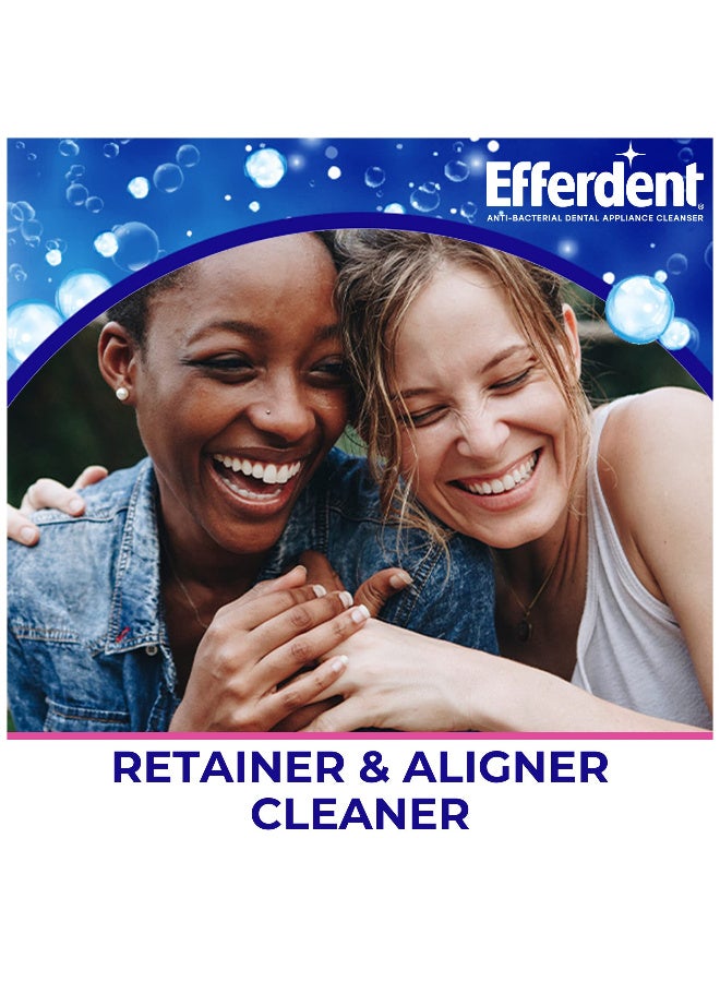 Efferdent Retainer and Denture Cleaning Tablets for Dental Appliances, Fresh & Clean, Minty Fresh, 90 Count - Image 5