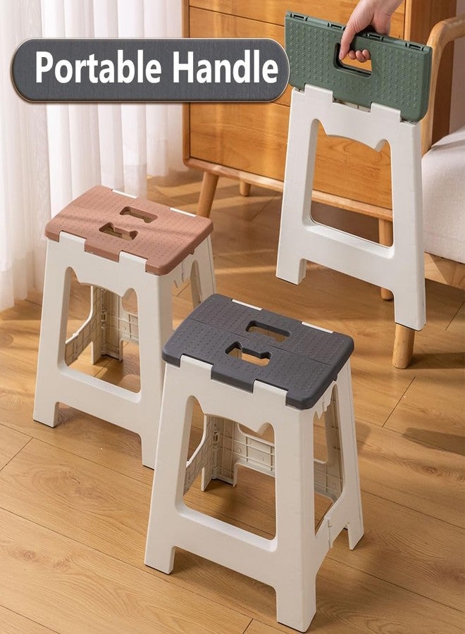 Brikipth urable One-Step Folding Stool, Portable Household Step Ladder for Various Room Types Heavy Duty Folding Stool, Small Home Chair for Enhanced Security and Strong Carry (Grey) - Image 5