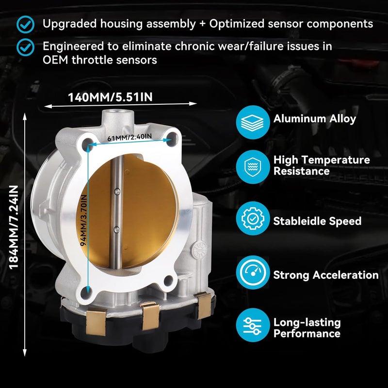 SOASEMBE Electronic Throttle Body for Chevy, GMC, Cadillac, Hummer, Isuzu, Saab 4.8/5.3/6.0/6.2L - Image 3