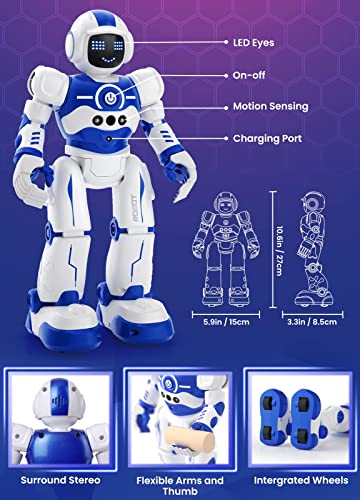 EduCuties Robot Toys for KidsProgrammable Remote Control Smart Walking Dancing Robot Toy with Gesture Sensing for Age 4 5 6 7 8 9 10 Year Old Boys for Birthday Present - Image 5