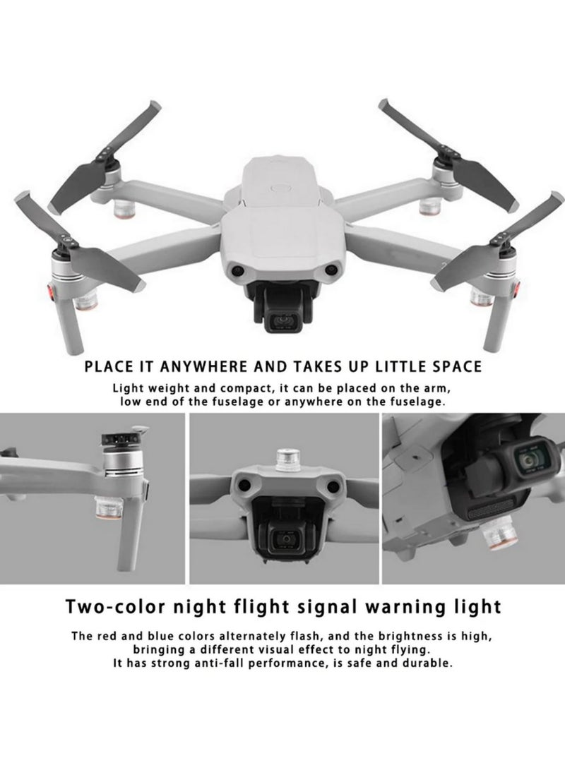 4pcs Night Flying Signal Strobe LED Flash Lights for DJI NEO Mavic 3 Air 2 2S Mini 3 PRO 2 Pro Zoom FPV Anti Collision Safety Light with 4 Colors - Image 3