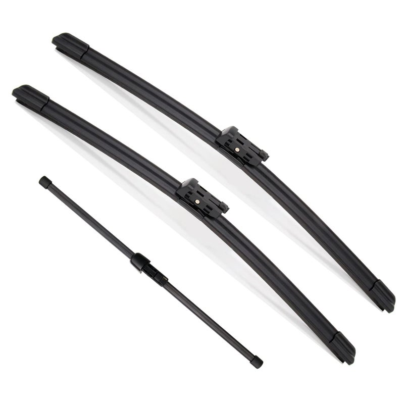 Fabysky 3Pcs Windshield Wiper Blades for Volkswagen Tiguan 2018 2019 2020 2021 Original Equipment Automotive Replacement Windshield Wiper Blades for My Car 252215 Set of 3