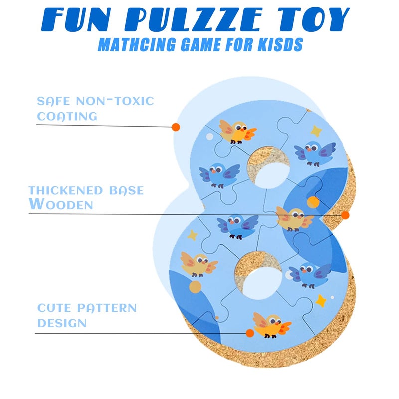 NAODONGLI Wooden Floor Puzzles for Kids Ages 3-5,Montessori Preschool Educational Learning Alphabet Puzzle & Animal Puzzle for Preschool Toddler Boys Girls Ages 3+ - Image 4