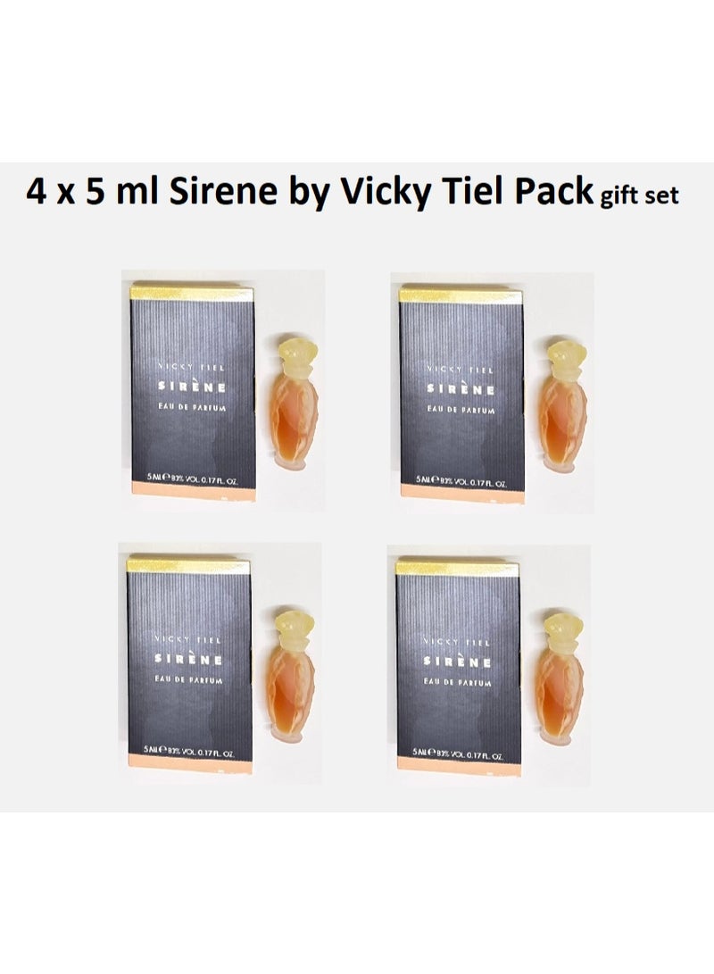 Vicky Tiel SIRENE women EDP 4 x 5ml pack RARE Original collection pack - Image 1