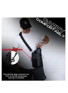 Generic Magnetic Bag Company - Magnetic Bottle Bag Sling Bag for Men and Women | Magnetic Gym Bag for Gym, Travel, Work, and Sports | Keep Your Items off the Dirty Gym Floor With Magnetic Attachment  - Image 4
