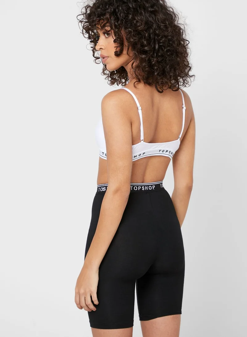 TOPSHOP Logo Band Sports Bra