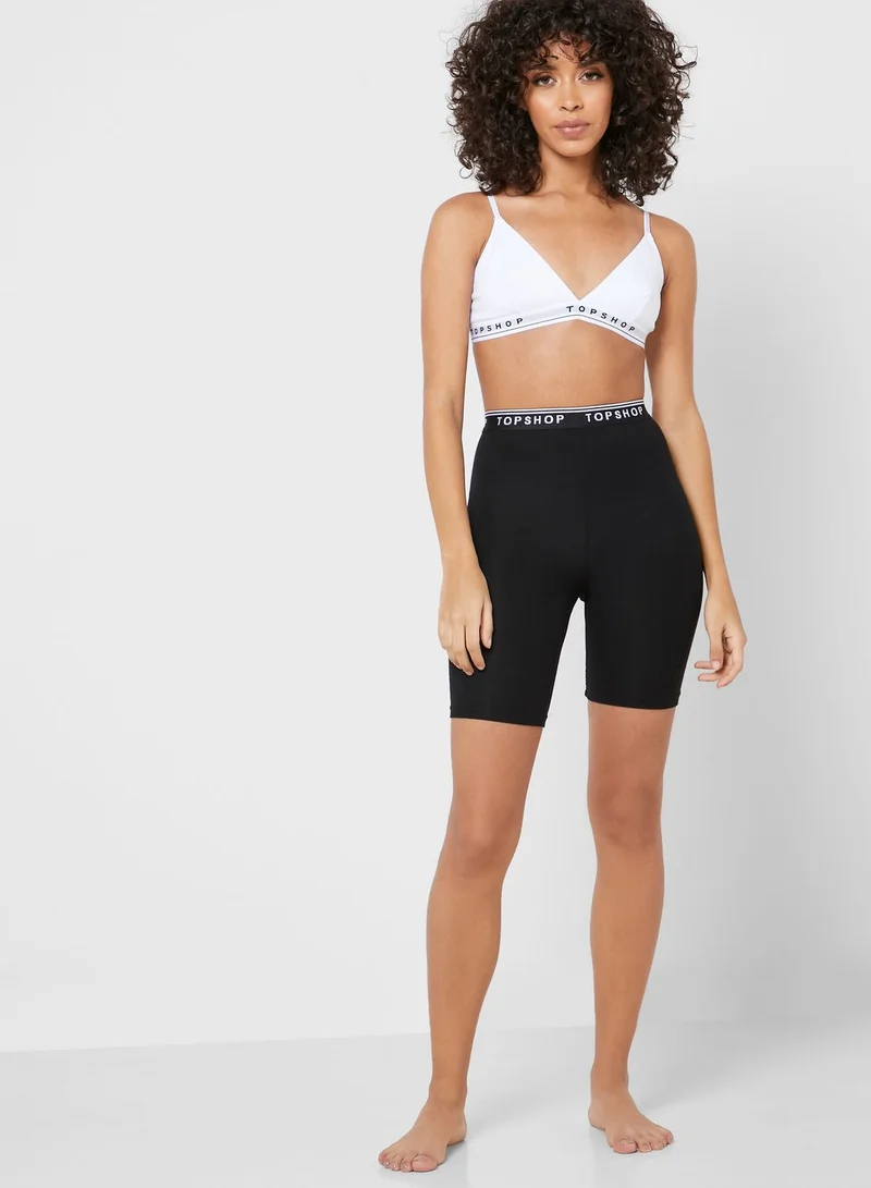 TOPSHOP Logo Band Sports Bra