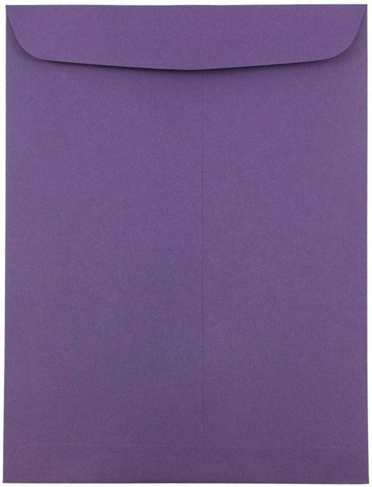 JAM Paper 9 x 12 Open End Catalog Premium Envelopes - Dark Purple - 100/Pack - Image 1