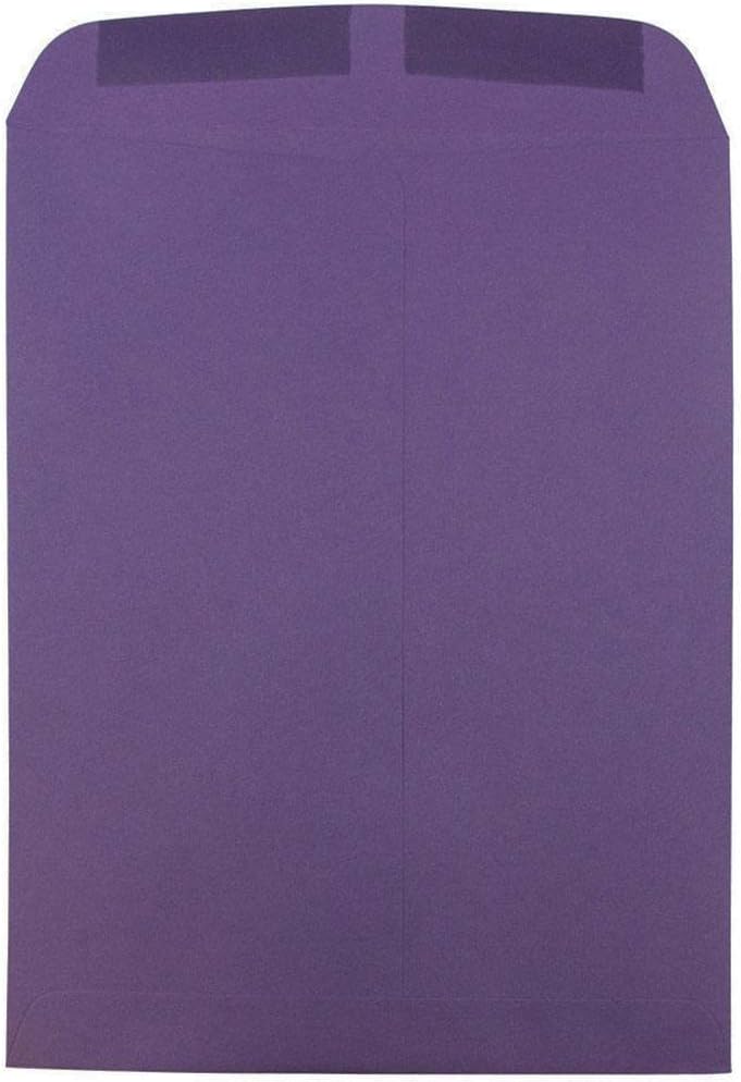 JAM Paper 9 x 12 Open End Catalog Premium Envelopes - Dark Purple - 100/Pack - Image 2