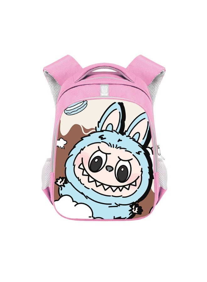Labubu Backpack Student Large Capacity High-end Backpack Children's Wear-resistant Polyester Backpack 36*26*13CM - Image 1