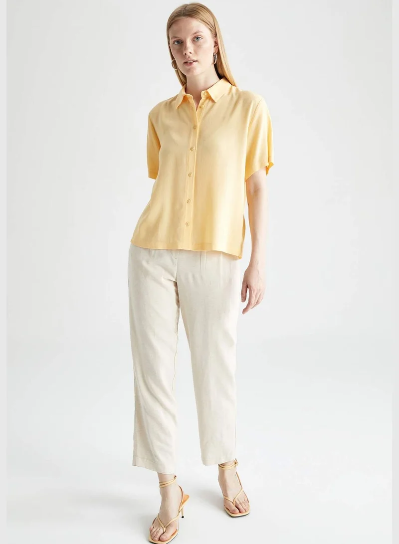 ديفاكتو Regular Fit Short Sleeve Printed Shirt