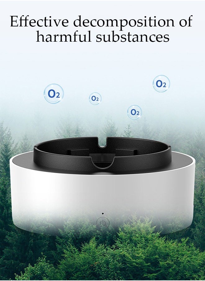 DUNISO - Self extinguishing Ashtray 2 in 1 with Air Purifier Multifunctional Ashtray  Electronic Ashtray with Filter for Outdoor Home Office Indoor Decoration - Image 1
