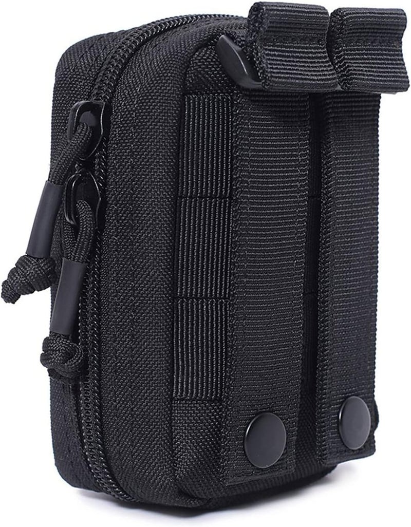 cheekyglo Portable Mini Small Package Small Waist Pack Multifunctional Utility Pouch Hanging Backpack Accessories for Hiking, Hunting, Camping,Black - Image 1
