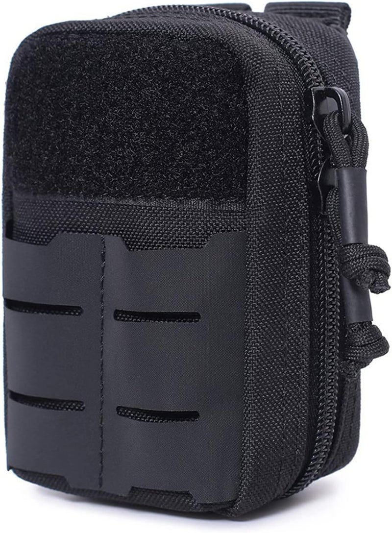 cheekyglo Portable Mini Small Package Small Waist Pack Multifunctional Utility Pouch Hanging Backpack Accessories for Hiking, Hunting, Camping,Black - Image 2