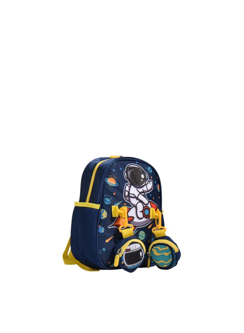 Supercute Kids Astronaut Backpack SF309 | 11 Inch Space Theme Small School Bag | Lightweight Children’s Backpack - Image 3