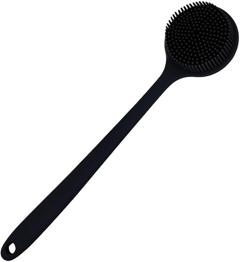 Cinlitek Silicone Body Scrubber Long Handle Back Scrubber for Body Shower Srush Back Brush Body Exfoliator