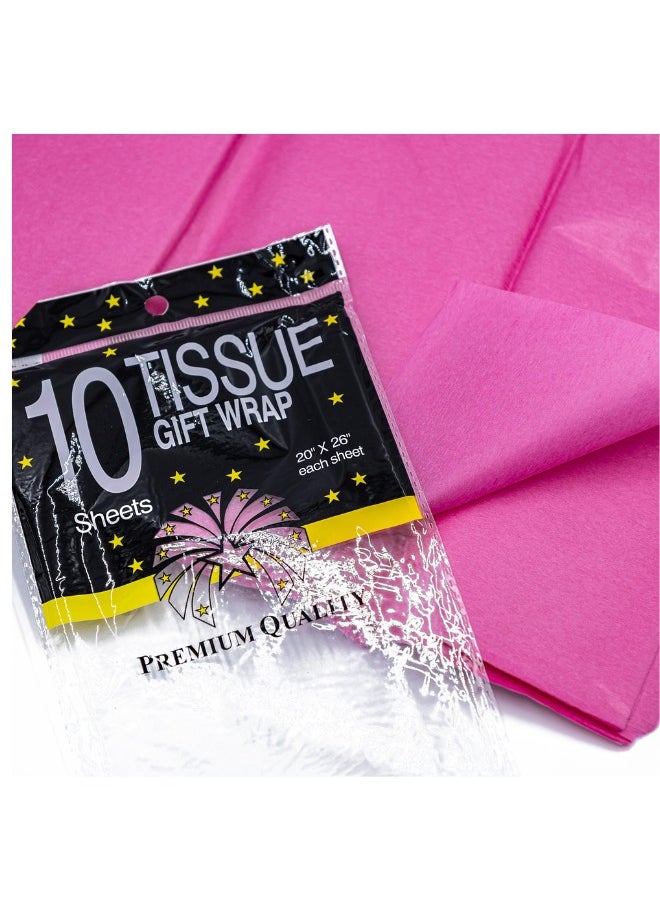 Gulf Flowers Gulf Flowers Tissue Paper – 10 Sheets, Soft & Lightweight 17gsm – Ideal for Wrapping, Crafts, & Decorative Packaging 