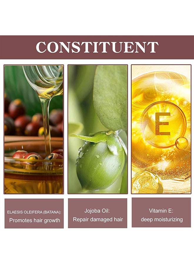 Luxfume Batana Oil Natural Hair Butter Raw Batana Oil for Hair Growth with Castor Seed Oil and Shea Butter Batana Oil Enhance Hair Strength Prevent Hair Loss Repair Splitting Drying Hair Growth Oil 100ml - Image 5