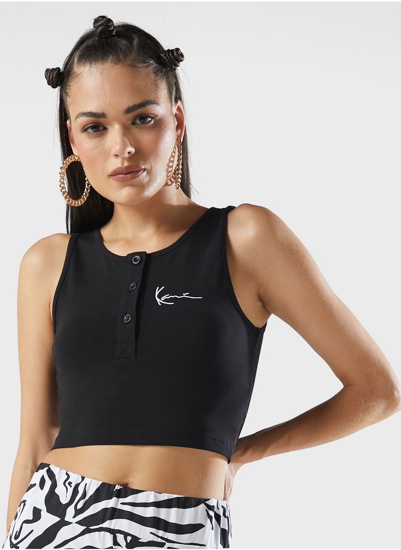 Karl Kani - Chest Signature Cropped Top - Image 1