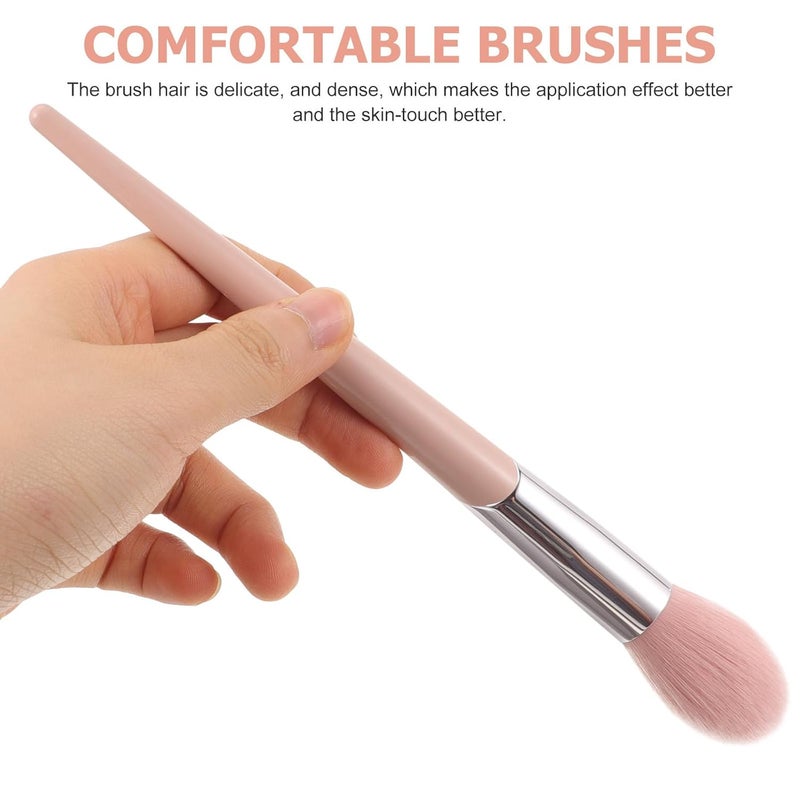 Uonlytech Flame Light Brush and Large Powder Face Makeup Brush for Women, Soft Synthetic Bristles Cosmetic Tool for Loose and Pressed Powder Application - Image 4