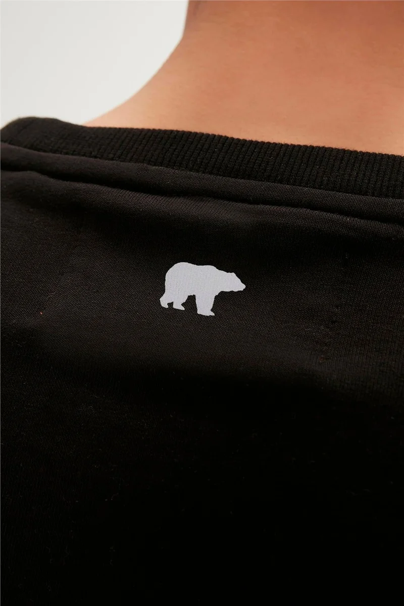 Bad Bear Reflect Bear Crewneck Black Men's Sweatshirt