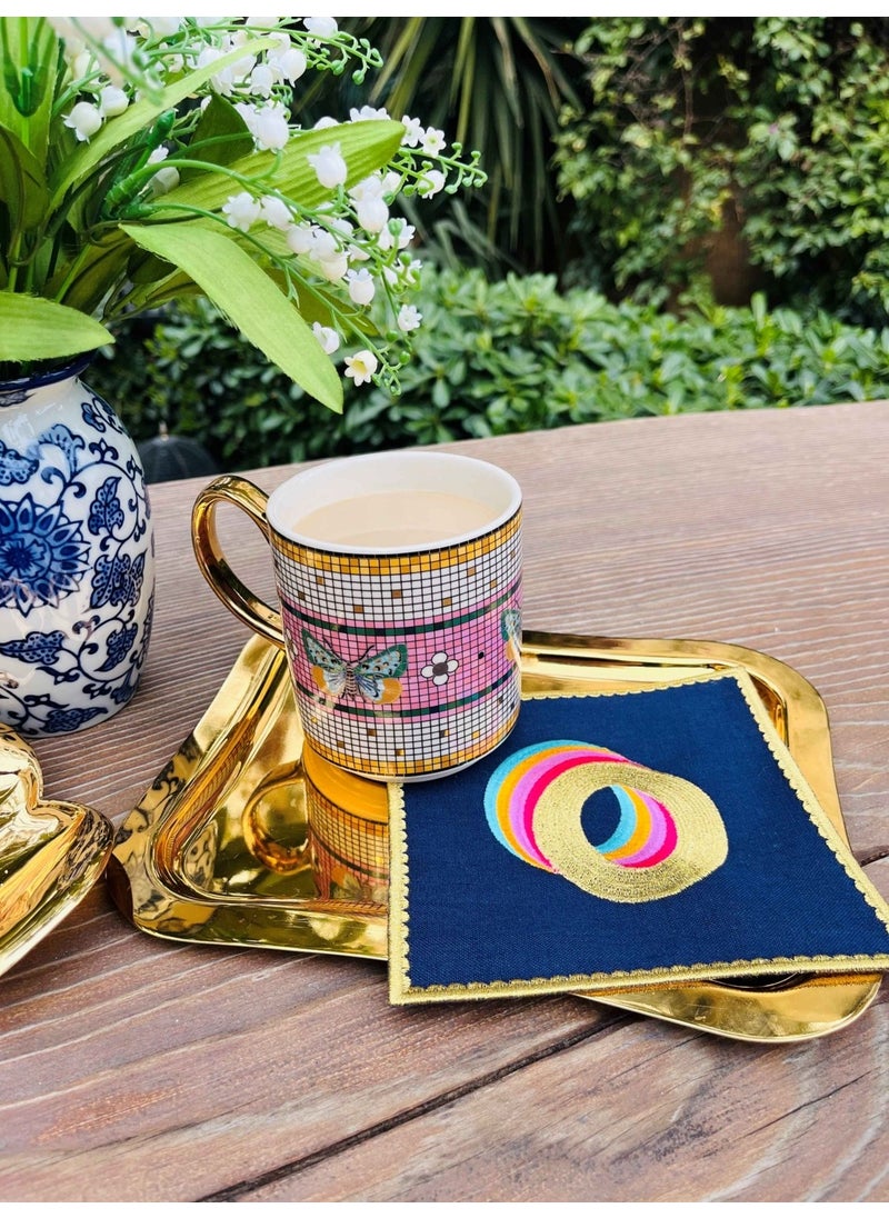Ge Living Rainbow Letter ´´o´´ Cocktail Napkin (1 Piece)  - Image 4