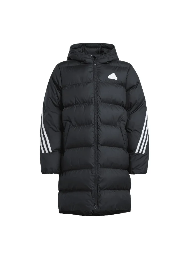 اديداس adidas J Fi 3S Parka Black Training Jackets 7-8Y