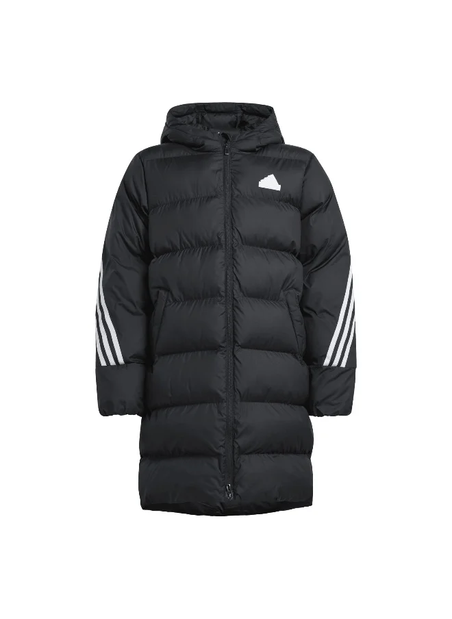 اديداس adidas J Fi 3S Parka Black Training Jackets 7-8Y