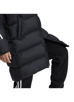 Adidas adidas J Fi 3S Parka Black Training Jackets 7-8Y  - Image 4