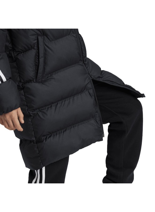 Adidas adidas J Fi 3S Parka Black Training Jackets 7-8Y  - Image 4
