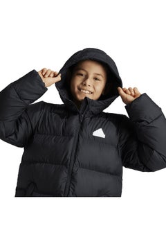 Adidas adidas J Fi 3S Parka Black Training Jackets 7-8Y  - Image 5