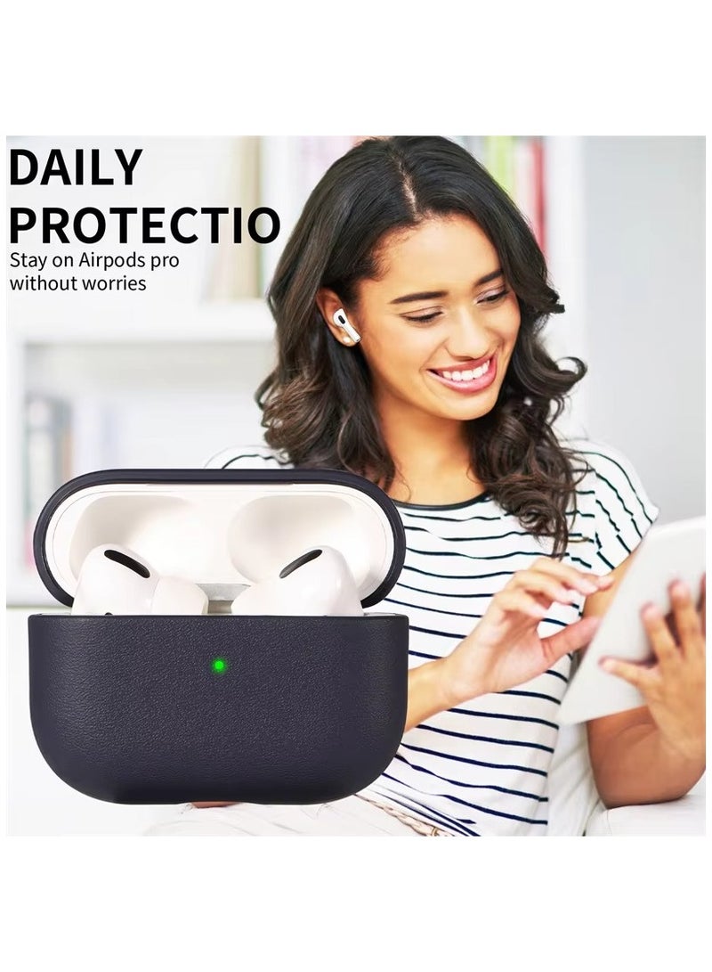 Slim Fit Leather AirPods 4 Case with Secure Closure with chain (Olive Green) - Image 2