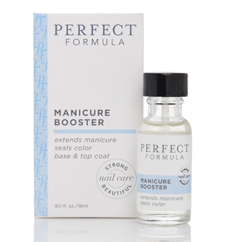Perfect Formula Manicure Booster - Base and Top Coat Nail Strengthener, Keratin Treatment - Strengthener for Damaged Nails - Made In The USA .60 fl oz. - Image 2