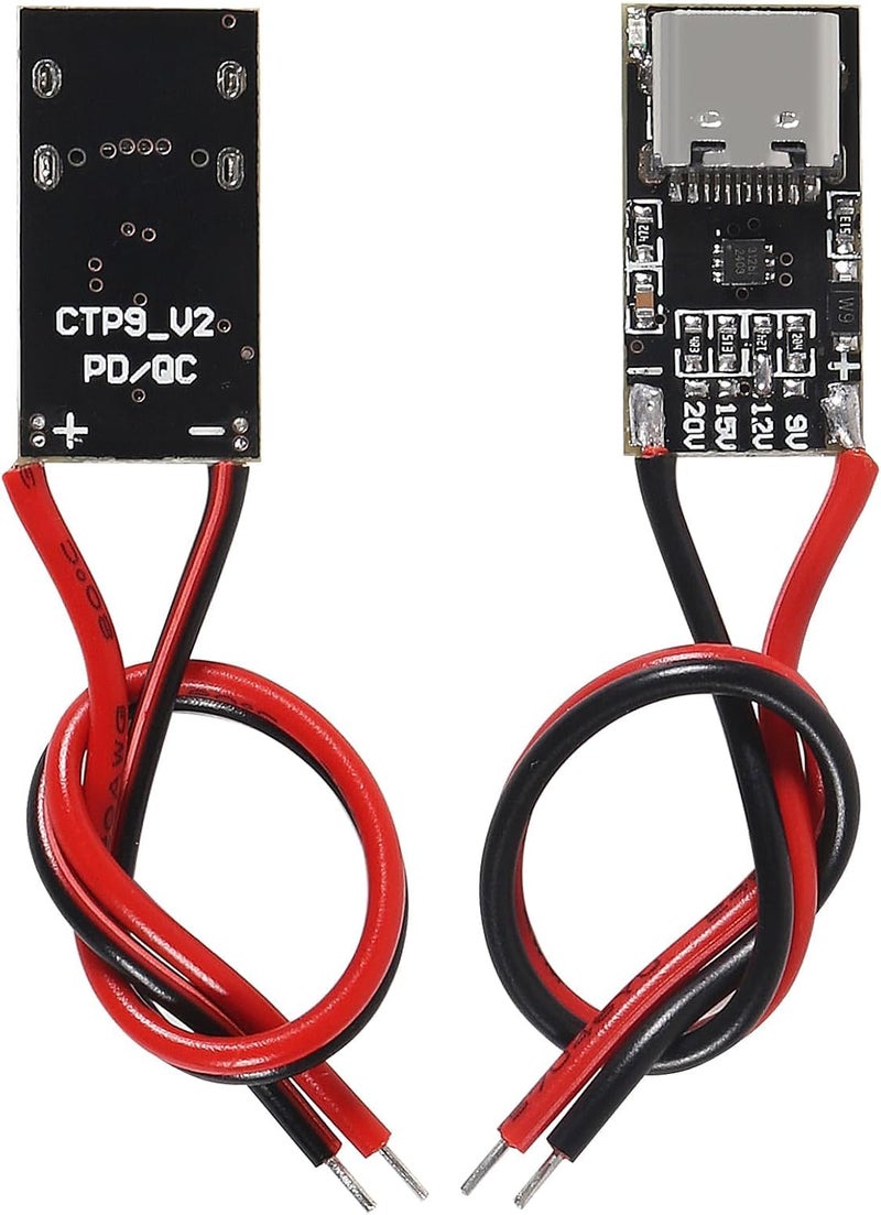 NALACAL 5 قطع وحدة تشغيل USB-C PD - متوافقة مع PD3.0/QC3.0 مع خرج قابل للتعديل 9V/12V/15V/20V 5A | لوحة شحن سريع مع مدخل Type-C أنثوي وغلاف واقي - Image 5
