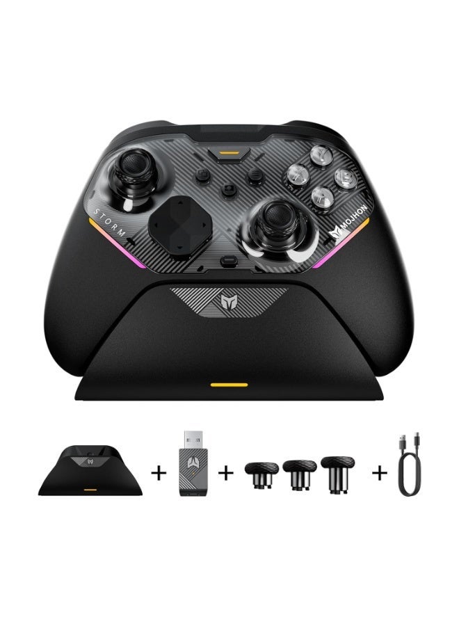BIGBIG WON Storm(Gale2) Wireless PC Controller, Bluetooth Gaming Controller 2000Hz Polling Rate, Near-Zero Latency, TMR Sticks, Hall & Micro-switch Triggers, 16 Mechanical Buttons, 4 Customizable Back Paddles, for Windows PC/Switch 2/Switch/Android/IOS - Image 1