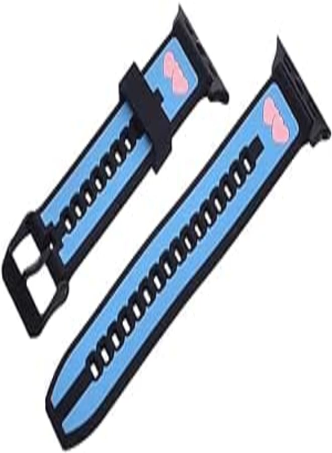 Generic Silicone Adjustable And Expandable Watch Strap With Youthful Design For Unisex Compatible With Smart Watches 38/40/41MM - Multi Color