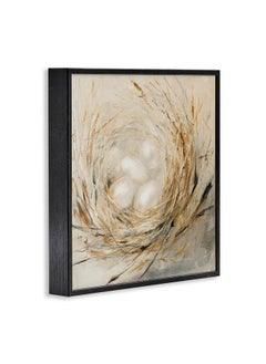 Stupell Industries Stupell Industries Abstract Baby Bird Egg Nest Countryside Animals Black Framed Wall Art, 12x12, Beige  - Image 3