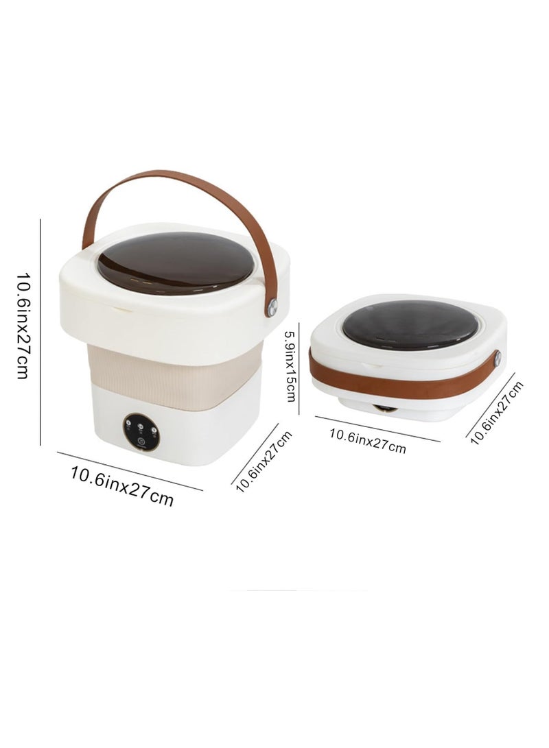 TIGER Foldable Portable Mini Washing Machine – 11L Capacity Compact Washer for Baby Clothes, Underwear & Delicates – Lightweight & Travel-Friendly Laundry Solution for Dorms, Apartments, Camping & Small Spaces – 40W Energy-Efficient Cleaning Power - Image 4