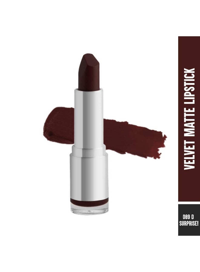 Colorbar Velvet Matte Lipstick, D Surprise!, 4.2g | Creamy matte finish | High Pigmented Formula | Lasts upto 5 Hours | Smudgeproof - Image 4
