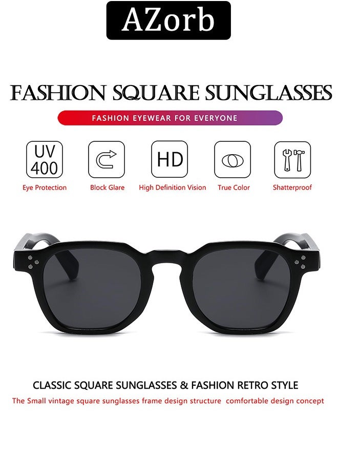 AZorb Sunglasses Men Women for UV400 Protection Square Sun Glassess Mens Women Classic Designer Styles Shades Retro Sunglass Men's Accessories Green  - Image 5