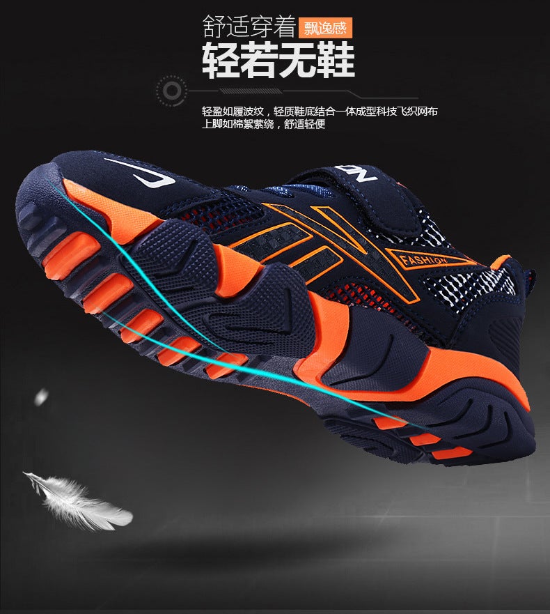 Mesh Sneakers Lightweight Flexible Sole Walking Shoes For Kids Indoor And Outdoor Activities - Image 3